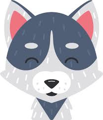 Cute Baby Wolf wild animal sticker