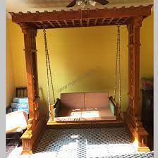 Wooden Rajasthan Rajwadi Jhula 3 Seater Swing Wooden Swings 3 Seater Swing Wooden
