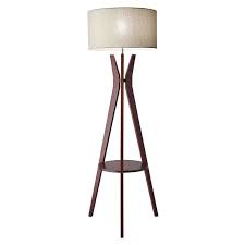 Zeefo touch control table lamp built in dual usb ports & ac outlet, white fabric shade 3 way dimmable usb nightstand lamp,two edison led bulbs included bedside lamps for bedroom, living room (2 pack) 4.6 out of 5 stars. Bogardus 60 Tripod Floor Lamp In 2021 Tripod Floor Lamps Floor Lamp Floor Lamp With Shelves