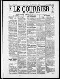 Le journal de saône et loire. Courrier De Saone Et Loire Retronews Le Site De Presse De La Bnf
