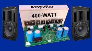 The 400w power amplifier designed using two couples of power transistors that are tip31 with tip32 and 2n3055 with mj2955. How To Make Amplifier 400 Watt Using Transitors D718 And B688 Circuit Jlcpcb Youtube