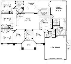 One Story House Plan House Plans Mediterranean House Plans Ranch House Plans