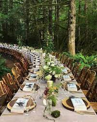 6 Nature Wedding Decor Ideas That Are Trending Like Crazy By Dlb Long Table Wedding Forest Wedding Reception Outdoor Wedding