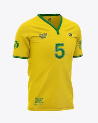 Use this stylish football mockup to showcase your latest designs in a professional and eye catching way. Men S Soccer Y Neck Jersey Mockup Front Half Side View Football T Shirt Mockup In Apparel Mockups On Yellow Images Object Mockups In 2020 Shirt Mockup Clothing Mockup Design Mockup Free