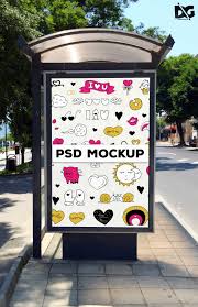 Free Sidewalk Billboard Psd Mockup Design Mockup Free Free Logo Mockup Mockup Psd