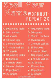 Muscle needs some time, approximately 48 hours, to heal after a workout. Spell Your Name Exercise Exercisewalls