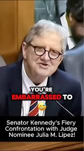 Senator Kennedy's Fiery Confrontation with Judge Nominee Julia M. Lipez!  😲🔥Sen. John Kennedy (R-LA) didnJuliaLipezck during the Senate Judiciary  Committee hearing, grilling Julia M. Lipez, nominee for ...