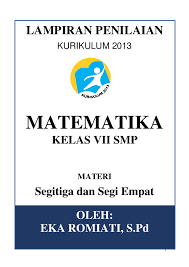 Menaksir luas penampang bangun datar tidak beraturan alokasi. Pdf Matematika Kelas Vii Smp Eka Romiati Academia Edu