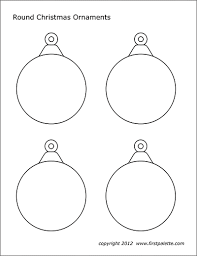Christmas ornaments coloring page | free printable. Christmas Tree Ornaments Free Printable Templates Coloring Pages Firstpalette Com