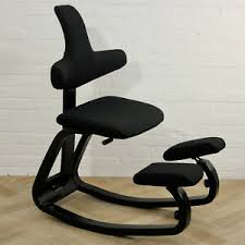 Stokke Varier Thatsit Black Edition Ergonomic Kneeling Chair New Upholstery Ebay