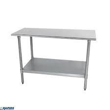 A smooth 24 x 72 in. Stainless Steel Work Table 30 X 24 Advance Tabco Tt 240 X