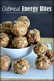 Oatmeal Energy Bites Easy No Bake Snack Oatmeal Energy Bites Energy Bites Recipes Food