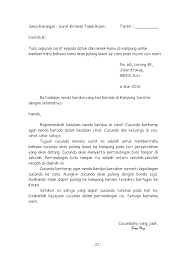 Karangan Surat Tidak Rasmi Pdf