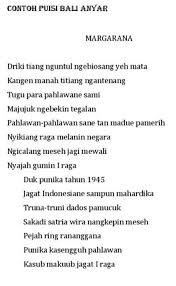 Disekolaan ia merasa paling dueg, sujatine ia memang dueg nanging ia sombong, tusing demen matimpal ajak anak belog. Contoh Puisi Bali Anyar Tema Lingkungan Brainly Co Id