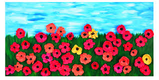 Poppies Zartart Poppy Flower Art Elementary Art Projects Remembrance Day Art