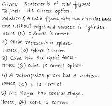 A cube has 6 faces, 8 vertices, and 12 edges, so: 1 A Solid Figure With Two Circular Bases No Edges Gauthmath