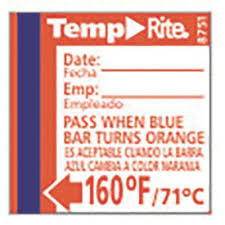 The labels can then be easily peeled off in one. Taylor 8751 Temprite 160 F Dishwasher Test Labels 24 Pk Wasserstrom