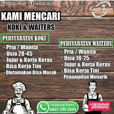 As a subsidiary of pt pertamina (persero), pt. Lowongan Kerja Koki Waiters Filosofi Malam Blora Tanpa Syarat Pendidikan Lowongan Rembang