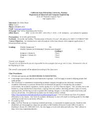 E) to engage in higher study of computer science and information ednep.com is a platform that aims to provide educational materials in the form of courses, articles, tutorials, syllabus, opportunities and more. Network Analysis I Syllabus Fall 2011 Ece 207 Docsity