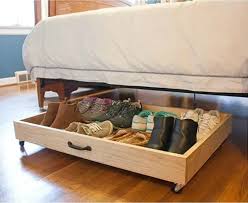 Join three tower shelves together to create a bed frame with storage under it. Shoe Storage Ideas 21 Easy Diy Ohoh Deco