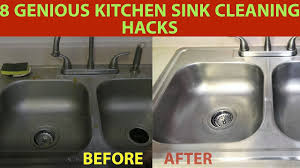 8 genius kitchen sink cleaning hacks