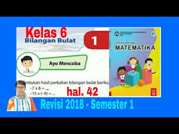Kunci jawaban jelajah matematika kelas 6 yudistira. Perkalian Bilangan Bulat Ayo Mencoba Hal 42 Senang Belajar Matematika Kelas 6 Bab 1 Youtube