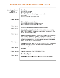 Cover Letter Outline Fill Online Printable Fillable Blank Pdffiller