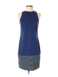 details about merona women blue casual dress 4