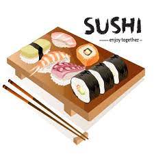 Projeto De Plano De Fundo Do Sushi Sushi Bar Design Sushi Types Of Sushi