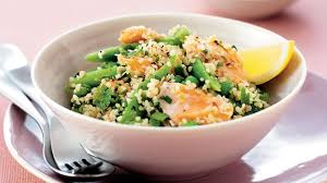 Nigella lawson shares her tips for quick and satisfying meals with recipes for lemon linguine, salmon and mushy peas and griddled chicken with herbed spiked yogurt and couscous. Healthy Salmon Recipes Bbc Food