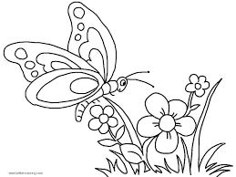 Check spelling or type a new query. Butterfly With Flowers Coloring Pages Novocom Top