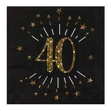 Check spelling or type a new query. 40th Birthday Sparkling Napkins X10 40th Birthday Ideas Party Supplies Party Pieces