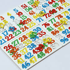 Not available at clybourn place. Number Insert Puzzle 1 100 Set Of 4 Ruhin Education
