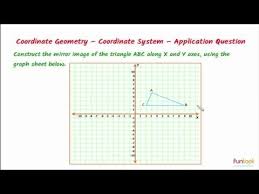 12 Cartesian Coordinate System Reflection Of Points And Shapes Application Question 2 Youtube Cartesian Coordinates Coordinate Plane Triangle Abc