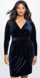 Plus Size Velvet Wrap Dress Plus Size Outfits Velvet Dress Plus Size Fashion
