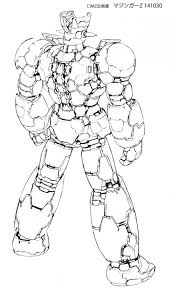 マジンガーｚ infinity 柳瀬敬之によるマジンガーzの設定画 全身 背面 ロボットアート マジンガー マジンガーz