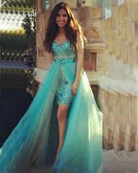 Aliexpress Com Buy Prom Dress Removable Skirt With Rhinestones Two Piece Prom Dress Detac Cheap Graduation Dresses Piece Prom Dress Prom Dresses With Sleeves