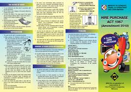 In malaysia, hire purchase is governed by the hire purchase act 1967 (hp act). Association Of Hire Purchase Companies Malaysia Multiple Financing Transactions Registration Of Vehicles And Equipment