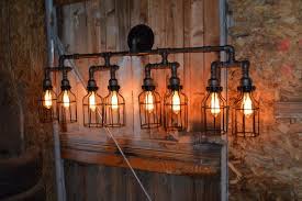 Rustic Industrial Lighting Vanity Light Pipe Wall Light Etsy