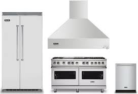 Stainless steel kitchen appliances manufacturers & wholesalers. Viking Vireradwrh1065 4 Piece Kitchen Appliances Package With Side By Side Refrigerator Dual Fuel Range And Dishwasher In Stainless Steel