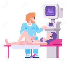 Medical exam question resources all our questions contain detailed clinical scenarios, written to the correct exam format and level of. Doctor Do Ultrasound To Pregnant Woman Character Vector Illustration Royalty Free Cliparts Vectors And Stock Illustration Image 146111817