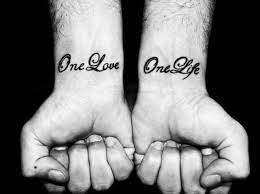 People like to express this love towards their loved ones in many ways. Mini Tattoos Auf Twitter One Love One Life Http T Co Um671n6kdb