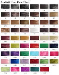 Synthetic Hair Color Chart