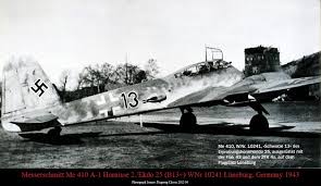 Messerschmitt Me 410a 1 Hornisse 2 Ekdo25 Black 13 Wnr 10241 Luneburg 1943 Flugzeug Classic 2012 04 Thing 1 Luftwaffe Militar