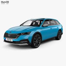 3d Model Of Skoda Octavia Scout 2021 Skoda Octavia Skoda 3d Model