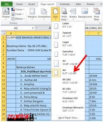 Cara Mudah Print Excel Full Kertas Tanpa Terpotong