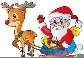 Santa Reindeer Clipart Free Free Christmas Cartoon Characters Free Clip Art Clip Art
