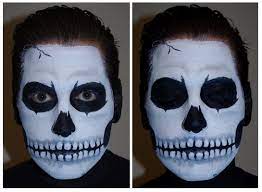 Dad teams up with son for a scary halloween face painting prank | halloween eyes makeup. Halloween Skull Face Paint Makeup Tutorial