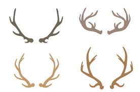 Download Deer Antlers Design Set Svg Cut Files Free Pig Silhouette Svg PSD Mockup Templates