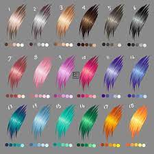 Hair Color Swatches By Ebj Art On Deviantart Anime Art Tutorial Palette Art Hair Color Swatches